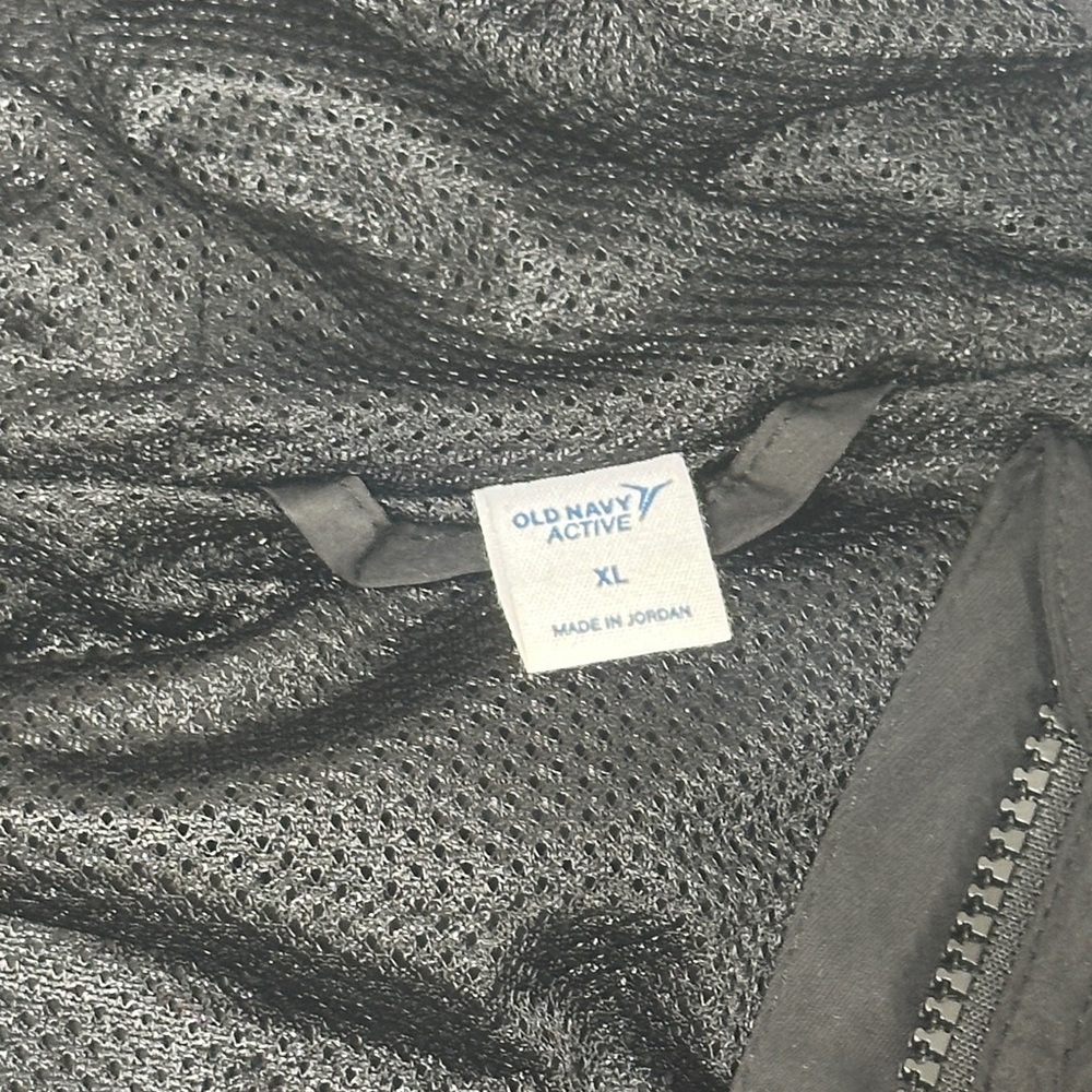 Old Navy Anorak Raincoat Women's Black Hooded Jacket XL - Picture 6 of 12